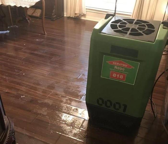 Dehumidifier in a living room.